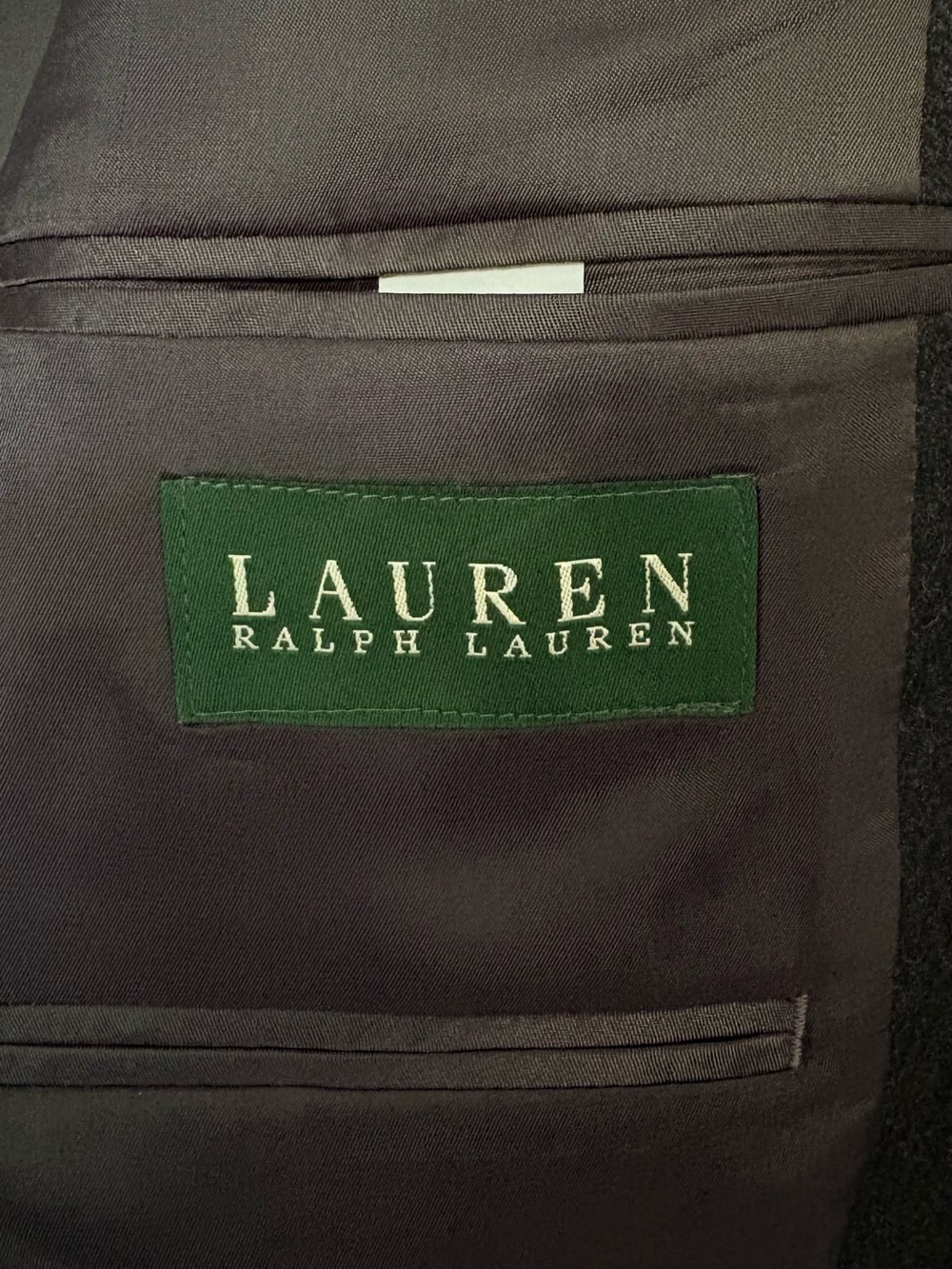 Lauren Ralph Lauren Men’s Charcoal 100% Wool Two-Button Notch Lapel Blazer 46R - Picture 6 of 7